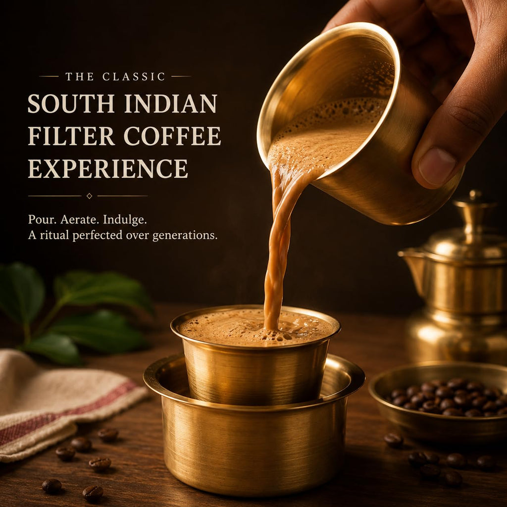 Brass Dabara Set – South Indian tumbler and cup